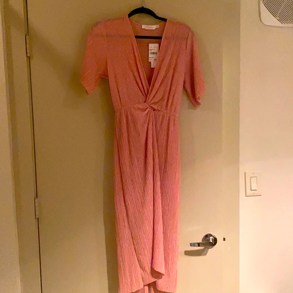 Pink short sleeve dress